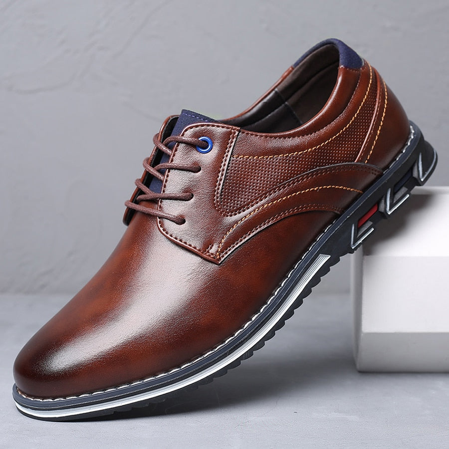 Men's Orthopedic Comfortable Leather Walking Office Shoes