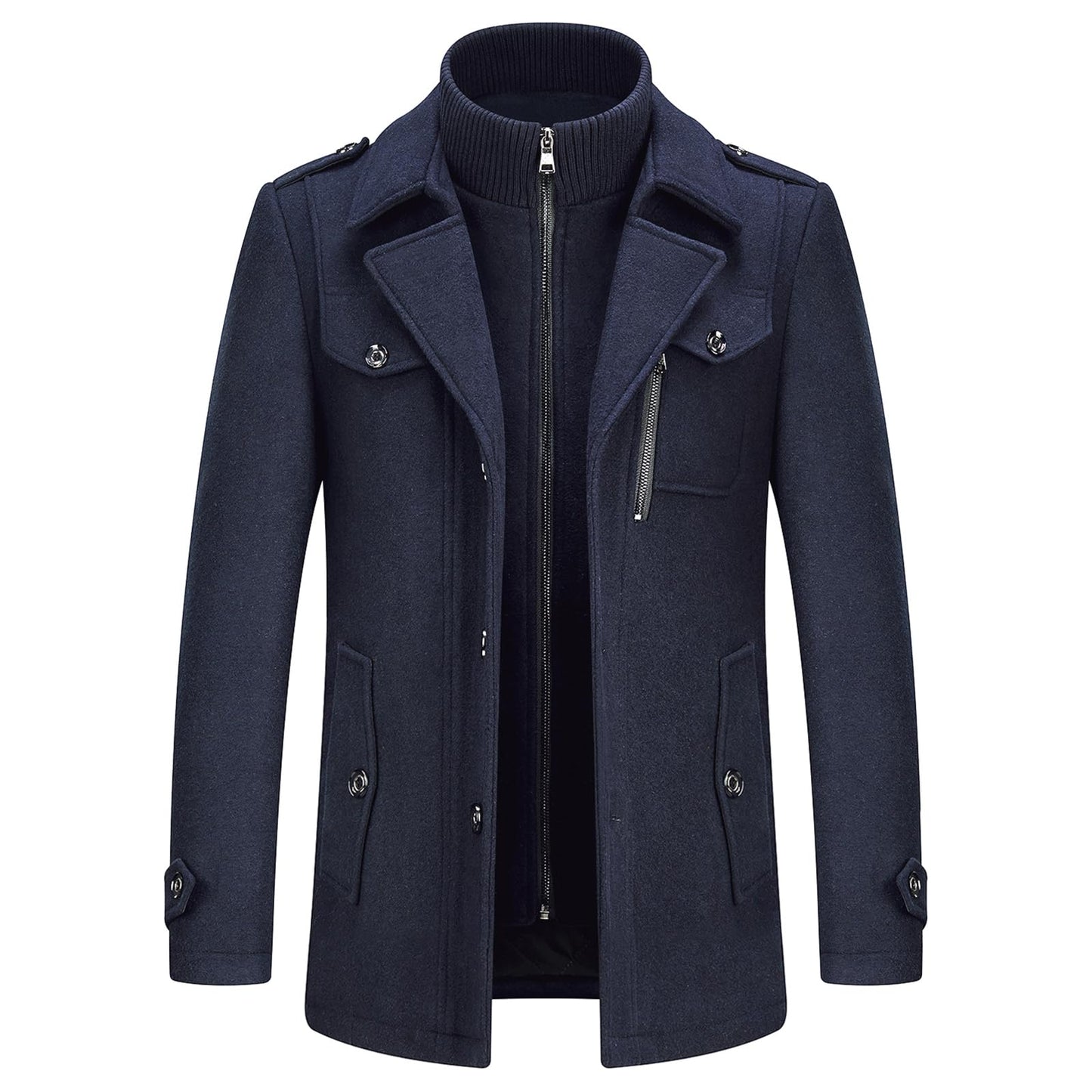 Men's British Premium Thick Double-Layer Wool Coat