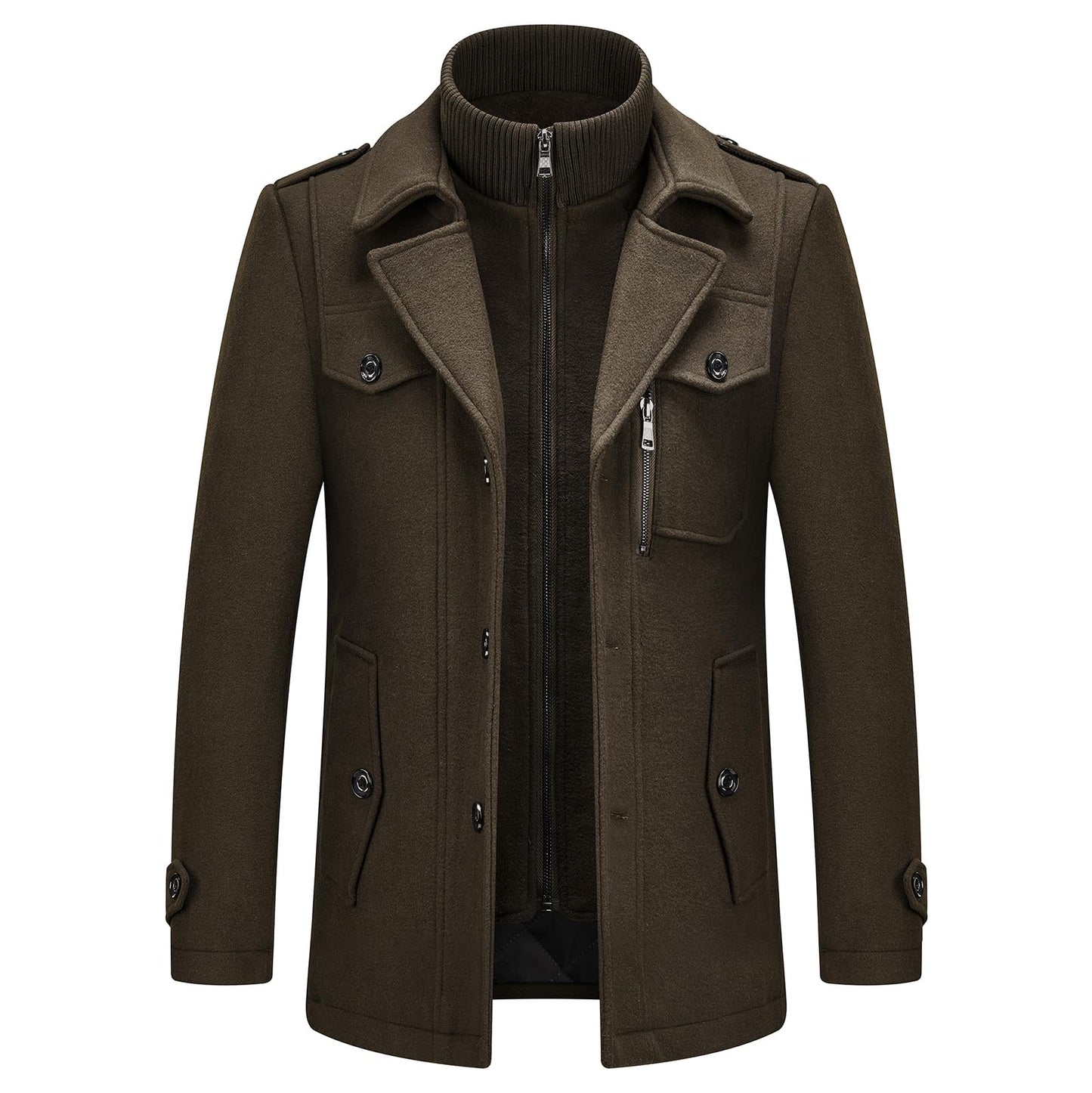 Men's British Premium Thick Double-Layer Wool Coat