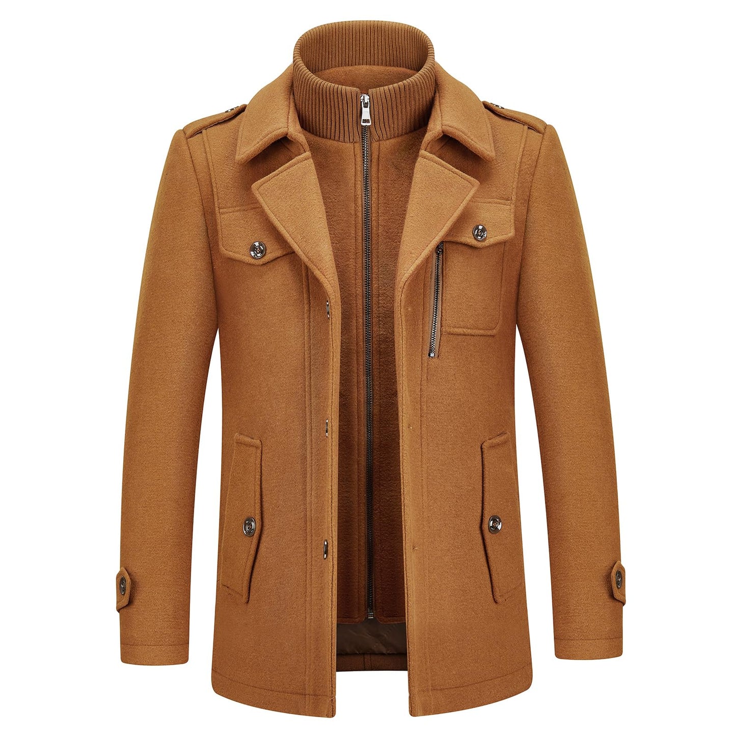 Men's British Premium Thick Double-Layer Wool Coat