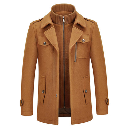 Men's British Premium Thick Double-Layer Wool Coat