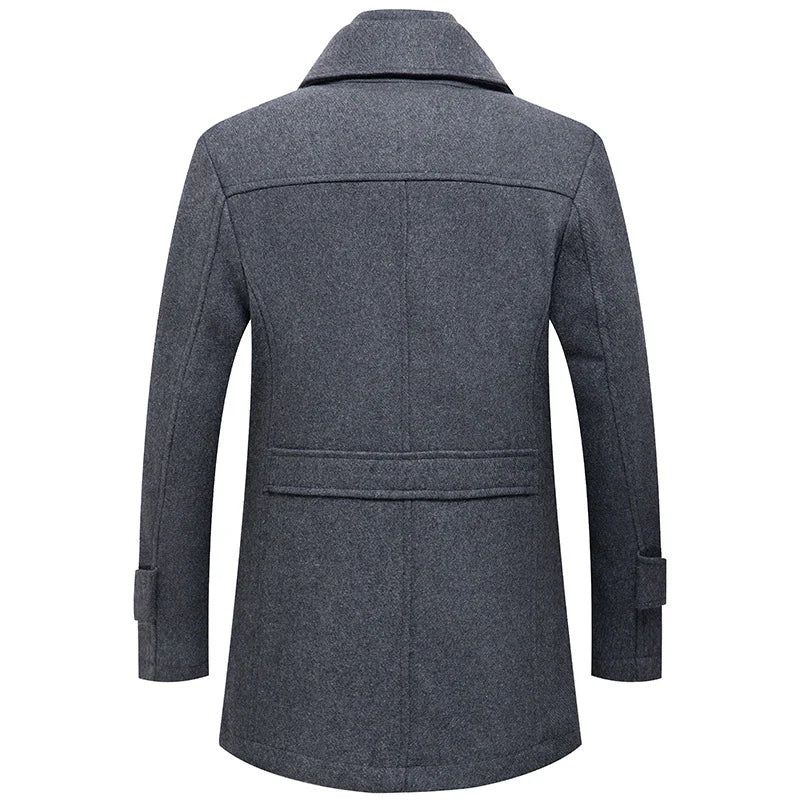 Men's British Premium Thick Double-Layer Wool Coat